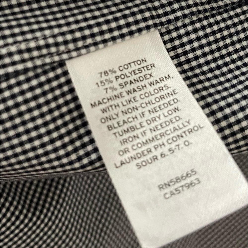 Nordstrom Men's Black and White Checkered Dress Shirt - Picture 6 of 10